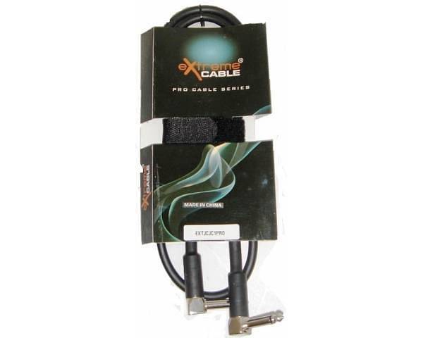 Extreme JCJC1PRO CAVO JACK CURVO 1/4 MASCHIO MONO 6,3MM-JACK CURVO 1/4 MASCHIO MONO 6,3MM 1 MT"