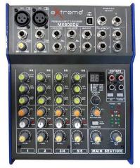 Extreme MX802DU MIXER 4 CANALI COMPATTO PER LIVE con Effetti e USB