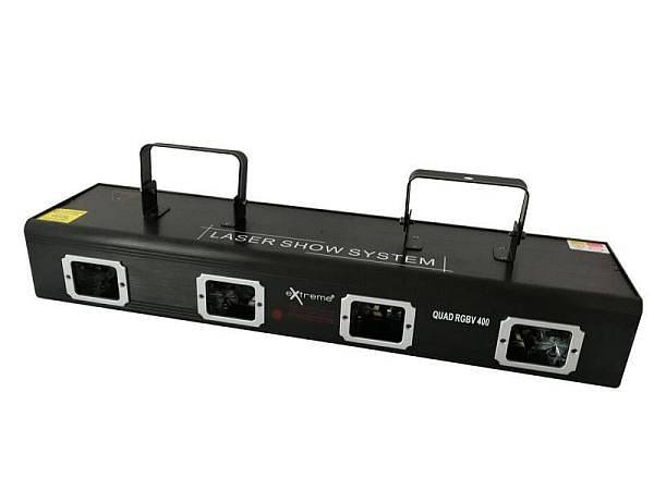 Extreme QUAD RGBV 400 EFFETTO LUCE LASER A 4 LENTI