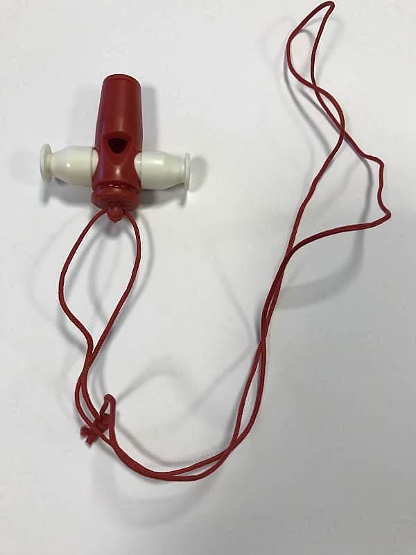 Extreme SW20 SAMBA WHISTLE FISCHIETTI PER BALLO IN ABS COLORE BIANCO E ROSSO