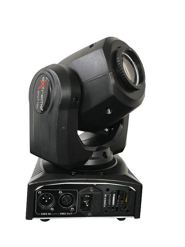 Extreme MINI SPOT 10-C LED CREE 10W CONTROLLO DMX con GOBOS 8 COLORI EFFETTI