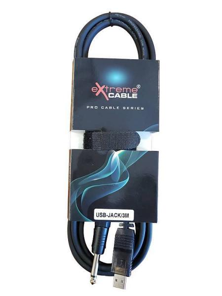 Extreme USB-JACK3M CAVO USB – JACK 6,3MM 1/4 CHITARRA / STRUMENTO PER REGISTRAZIONI – PC