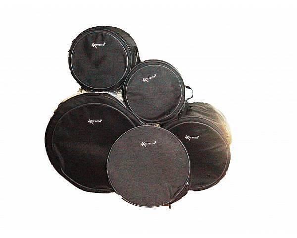 Extreme GUN BAG DRUM SET BORSE PER BATTERIA DA 5 PEZZI 22 16 14 13 12"