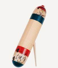 Extreme  G1 STRUMENTO A PERCUSSIONE GUIRO IN LEGNO DIPINTO A MANO