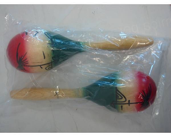 Extreme  DP261 COPPIA MARACAS IN LEGNO COLORATE 25 cm