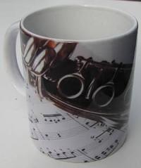 Music Accessories Gifts Planet MUGCLA - Tazza stampata con soggetto Clarinetto