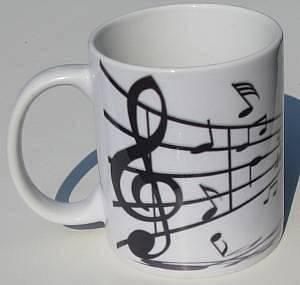 Music Accessories Gifts Planet MUGMUS - Tazza stampata con soggetto Pentagramma Musica