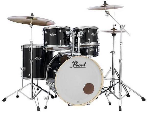 Pearl Export EXX 725 SBR Jet Black - Set batteria acustica