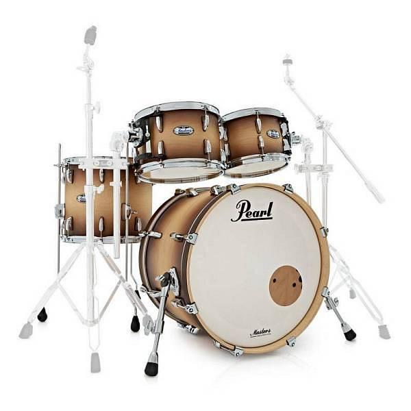 Pearl Masters Maple Complete MCT 924 XEP Satin Natural Burst - Batteria acustica