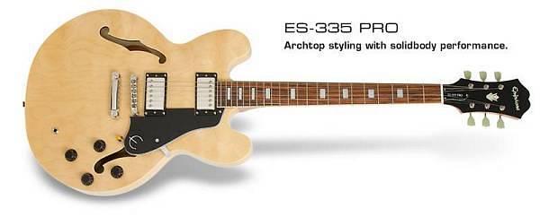 Epiphone ES-335 PRO Natural - chitarra elettrica semi-hollow body