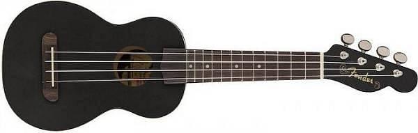 Fender Venice Soprano Ukulele Walnut fingerboard Black