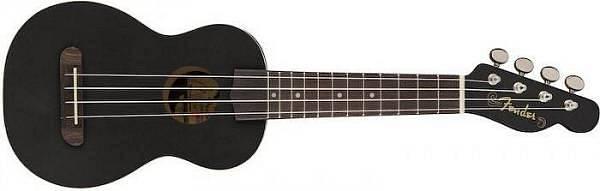 FENDER Venice Soprano Ukulele WN Black - UKULELE SOPRANO NERO