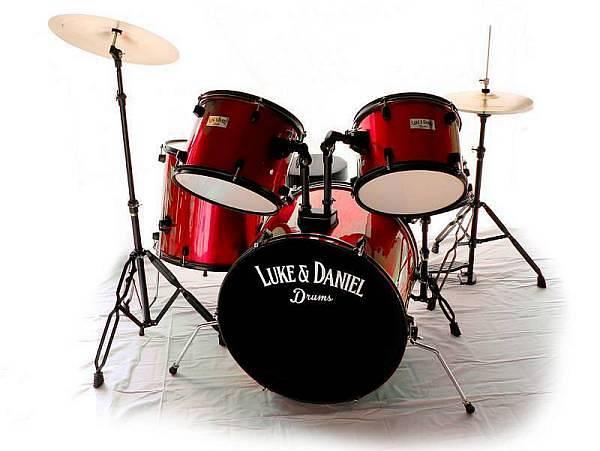Luke & Daniel D950 BRD - batteria acustica completa - colore rosso acceso
