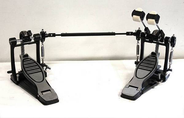 Extreme Pedale doppio per batteria con doppia catena e piastra in metallo - exp6a