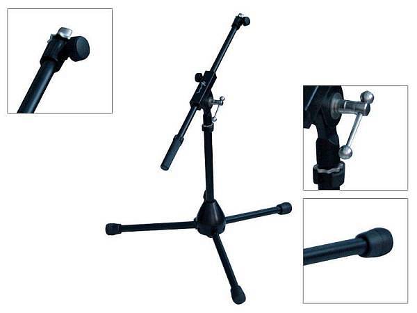 Extreme Asta microfono nana con base a treppiede e chiusura a leva - ms4b