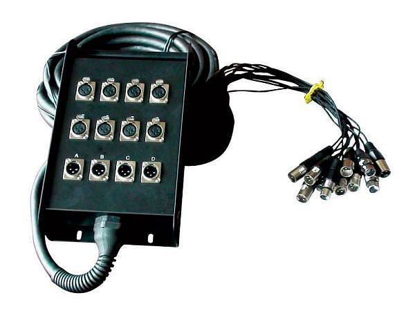 Extreme Stagebox professionale 8 in 4 out - 20 metri - sb8i4o20