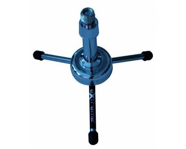 Extreme MS1B SUPPORTO DA TAVOLO TREPPIEDE + ASTA MICROFONO REGOLABILE SENZA CLAMP + ADATTATORE PINZA MICROFONO + MORSETTO