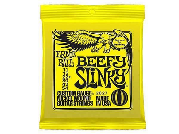 Ernie Ball 2627 Nickel Wound Beefy Slinky 11-54 - muta di corde per chitarra elettrica