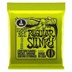 Ernie Ball 3221 Nickel Wound Regular Slinky 10-46 CONFEZIONE DA 3 MUTE