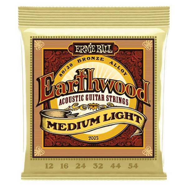 Ernie Ball 2003 Earthwood 80/20 Bronze Medium Light 12-54