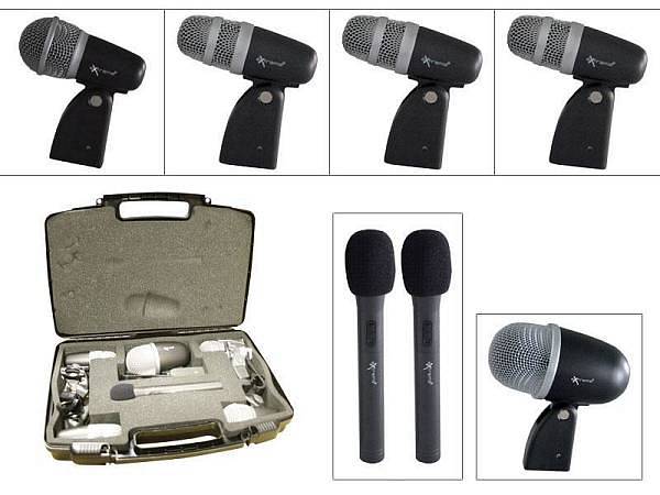 Extreme Set 7 microfoni per batteria - cassa rullante 2 overhead 3 tom - ds7kit