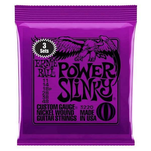 Ernie Ball 3220 Nickel Wound Power Slinky 11-48  -  confezione da tre mute