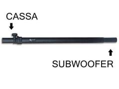 Extreme Stativo distanziatore tra subwoofer e satellite 35 mm - asta supporto dritta - ss1sub