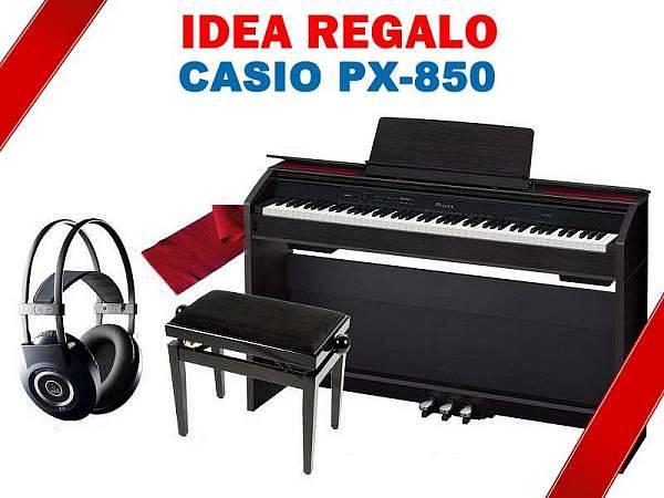 Casio PX 850 IDEA REGALO pianoforte digitale con mobile + panchetta in legno + cuffie AKG K99