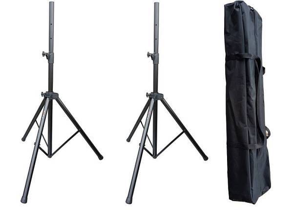 Extreme   ( STATIVI ) SS-PACK S SPEAKER STAND  KIT SET SUPPORTI CASSE IN ACCIAIO CON BORSA TRASPORTO ALTEZZA REGOLABILE SISTEMA