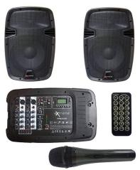 Extreme PPA210D - Sistema amplificazione attivo da 200 watt compreso di mixer e microfono