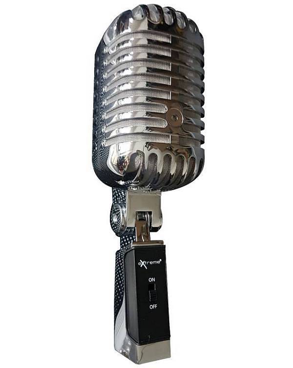 Extreme DM55X MICROFONO DINAMICO RETRO stile vintage anni 50 e 60 classico con CUSTODIA RIGIDA