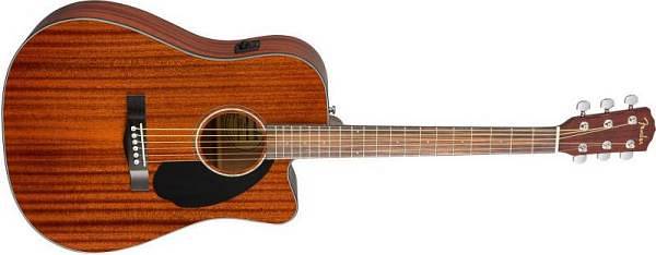 Fender CD-60SCE Dreadnought, Walnut Fingerboard, All-Mahogany