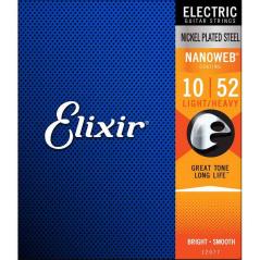 Elixir muta per chitarra elettrica Light Heavy 10-52 - Nanoweb Coating - 12077