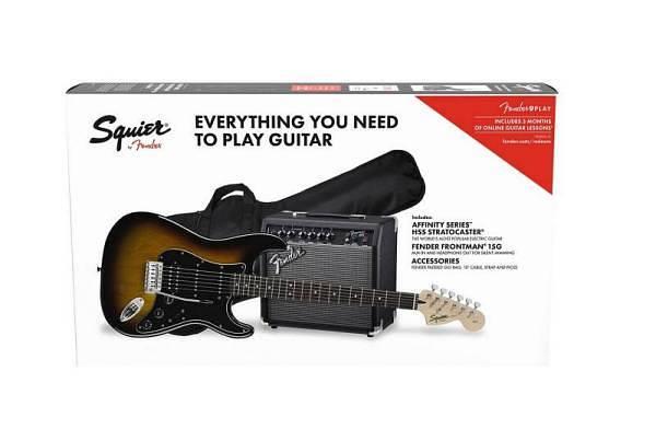 Squier by Fender Affinity Stratocaster HSS Pack LF Brown Sunburst ULTIMO DISPONIBILE!!!