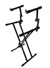 Extreme  KSXX2B STAND SUPPORTO TASTIERA A DOPPIA XX DOPPIO PIANO