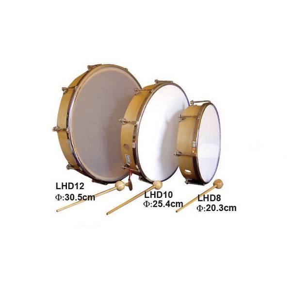 Extreme  LHD-8 TAMBURELLO IN LEGNO ACCORDABILE CON TIRANTI IN ACCIAIO + BATTENTE 8â€³