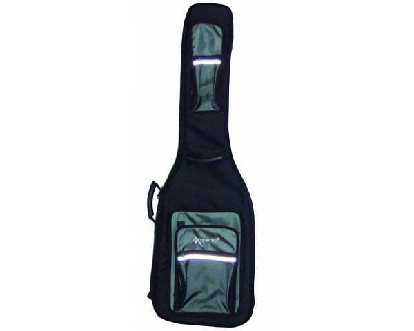 Extreme  BAG 807B CUSTODIA PROFESSIONALE PER BASSO ELETTRICO RESISTENTE IMBOTTITURA 8 mm + TASCHE ESTERNE PER ACCESSORI