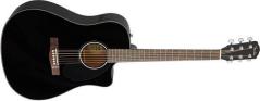 FENDER CD-60SCE Black - CHITARRA ACUSTICA ELETTRIFICATA CUTAWAY NERA