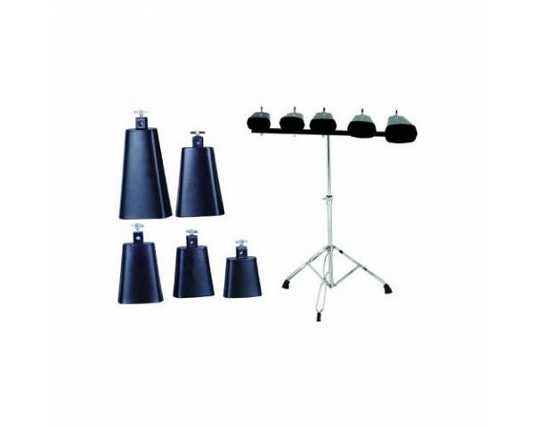 Extreme  JBCB05 SET 5 CAMPANACCI CON STAND DA TERRA INCLUSO