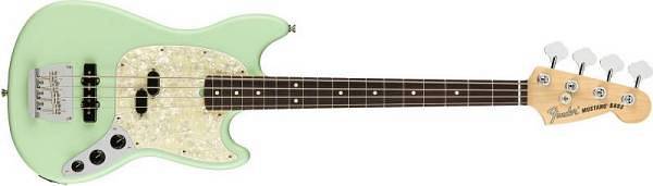 Fender American Performer Mustang Bass®, Rosewood Fingerboard, Satin Surf Green