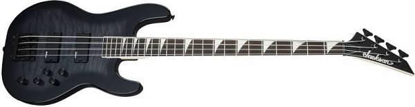 Jackson JS Series Concert Bass JS3Q Amaranth Fingerboard Transparent Black Burst