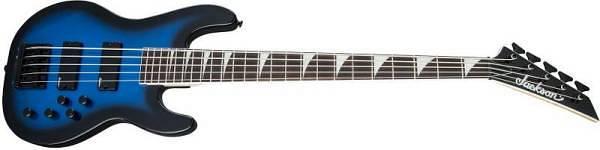 Jackson JS Series Concert Bass JS3V Amaranth Fingerboard Metallic Blue Burst