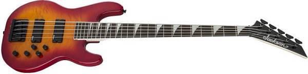 Jackson JS Series Concert Bass JS3VQ Amaranth Fingerboard Cherry Burst