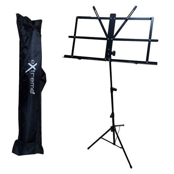 Extreme MUS1C LEGGIO PIEGHEVOLE IN METALLO 2 ALZATE + REGGI SPARTITI + BORSA