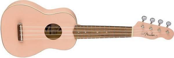 Fender Venice Soprano Ukulele Walnut fingerboard Shell pink