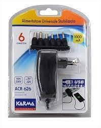 Karma Alimentatore universale stabilizzato USB 12w 1000mA