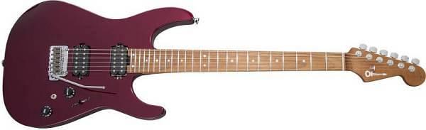Charvel USA Select DK24 HH 2PT Caramelized Maple Fingerboard Oxblood