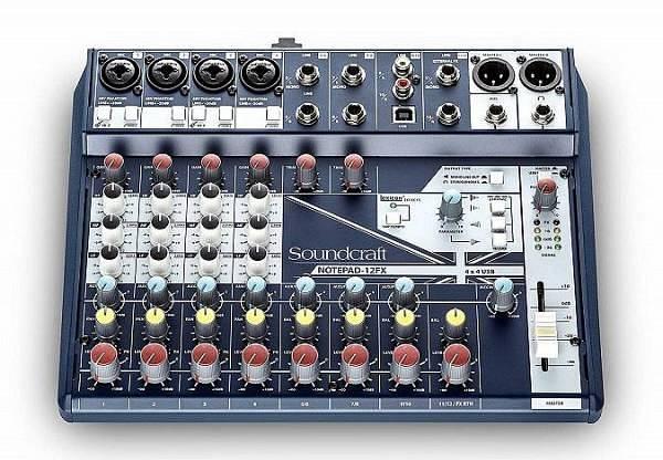 SOUNDCRAFT Notepad-12FX MIXER 12 CANALI