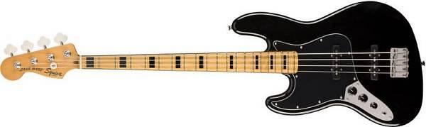 Squier by Fender Classic Vibe ‘70s Jazz Bass LH MN Black - MANCINO