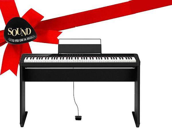 CASIO PX-S1000 BLACK IDEA REGALO - pianoforte digitale con mobile in legno, leggio e pedale